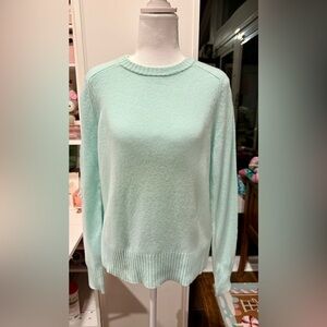 J.Crew Holly Sweater Aqua Mist Wool Crewneck M NWOT